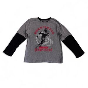 Jumping Beans Layered Football Tee - Size 5/6